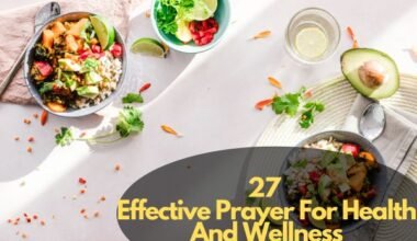 Prayer For Health And Wellness