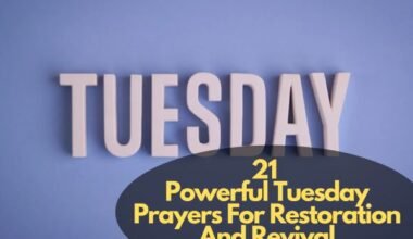 Tuesday Prayers For Restoration And Revival