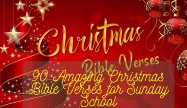 Christmas Bible Verses for Sunday School